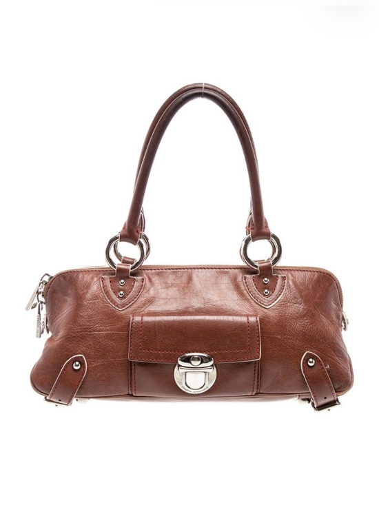 Marc Jacobs Handbags - Marc Jacob’s East/West Brown Leather Top-Handle Satchel